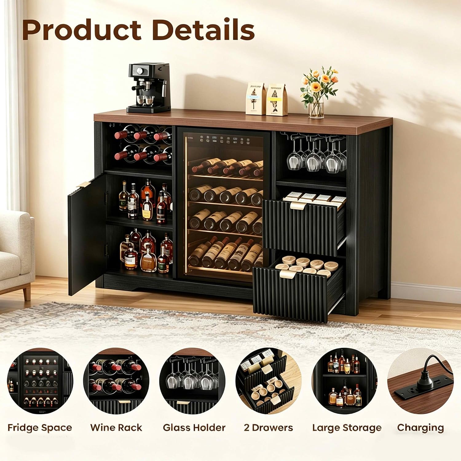 Armário para Bar de Café com E - Home Bar And Fridge avaliação e preço