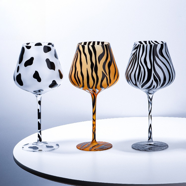 Criativo pintado tigre leopard - Highball Glass Set avaliação e preço