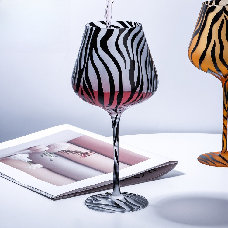 Criativo pintado tigre leopard - Highball Glass Set avaliação e preço
