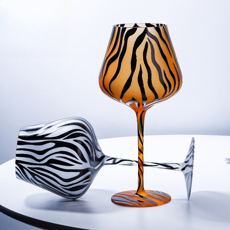 Criativo pintado tigre leopard - Highball Glass Set avaliação e preço